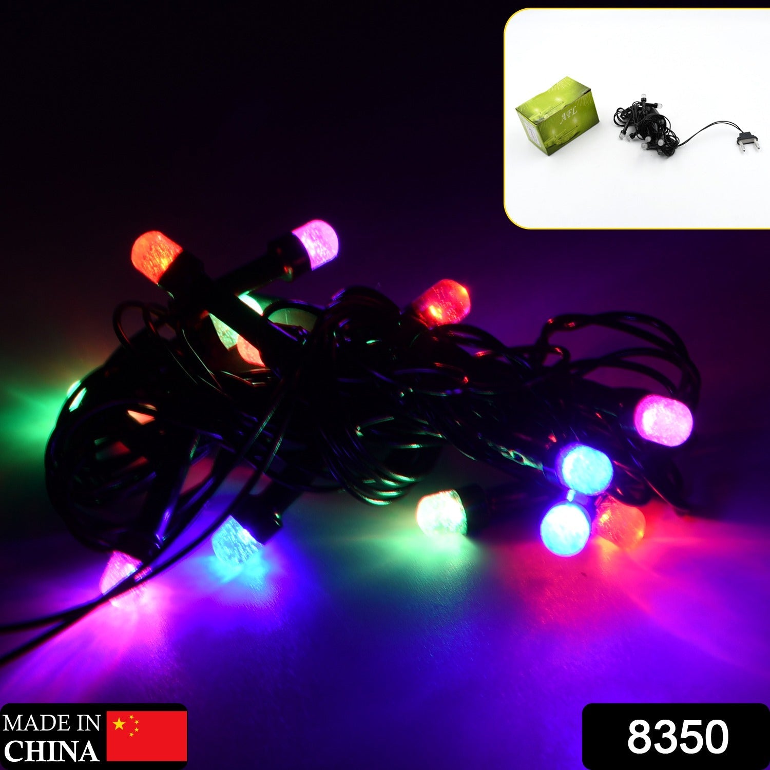 Multi-color LED string lights for home decoration. Multi-color LED string lights for home decoration.